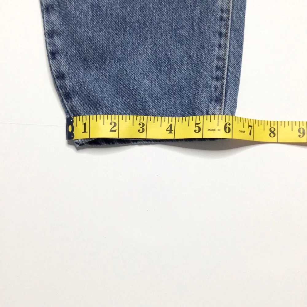 Zara High Rise Paper Bag Waist Denim Jeans Size 4 - Picture 11 of 12